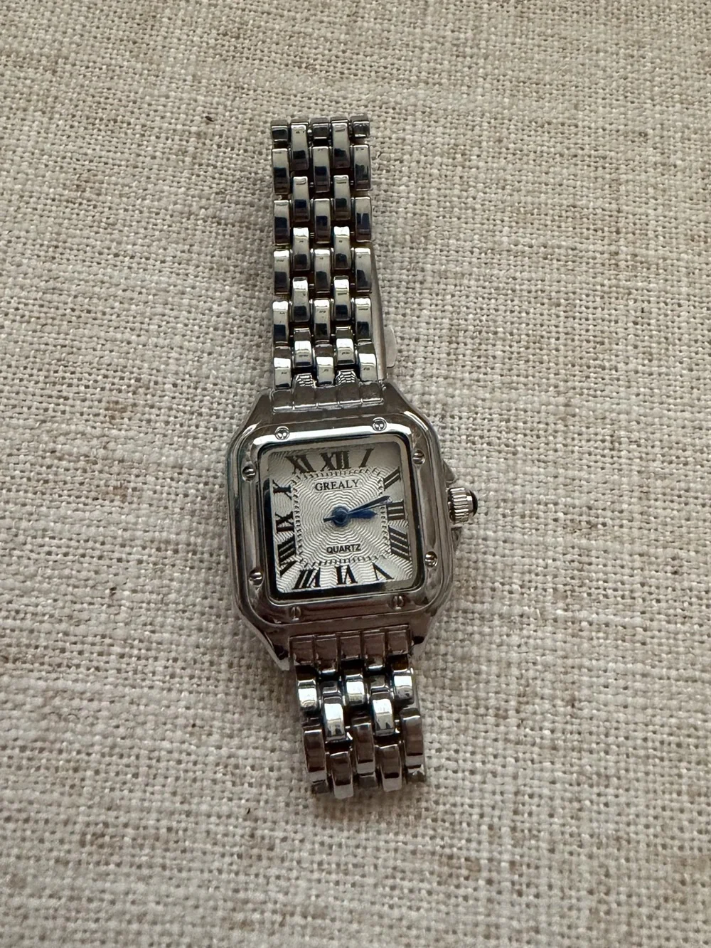 Grealy Silver Stainless Steel Watch